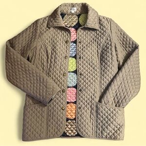 Tan Quilted Jacket Like Brand New